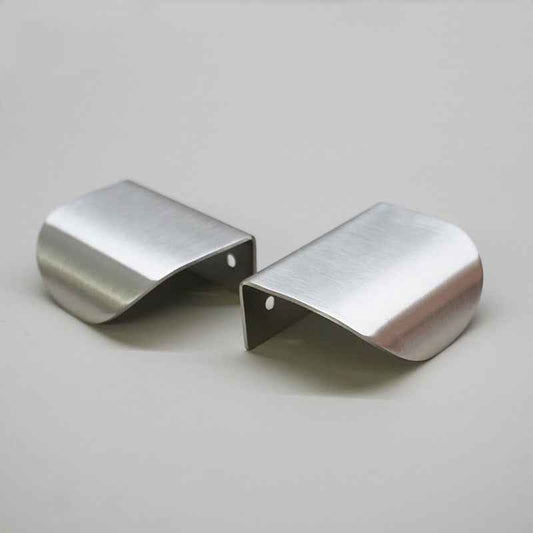 Modern Cabinet Drawer Pulls - Silver Stainless Steel Furniture Knobs for Kitchen Cupboard and Wardrobe Doors - FocusHardware