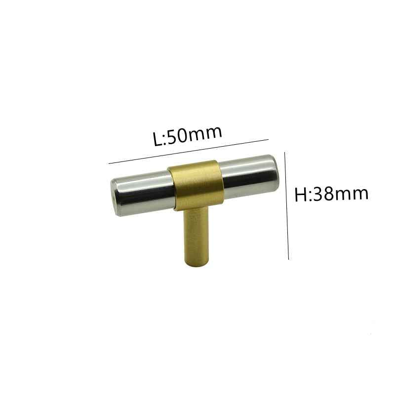 Modern SS Brass Kitchen Cabinet Pulls and Knobs – Silver Drawer Dresser Handles Hardware - FocusHardware