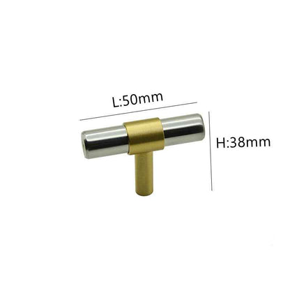 Modern SS Brass Kitchen Cabinet Pulls and Knobs – Silver Drawer Dresser Handles Hardware - FocusHardware