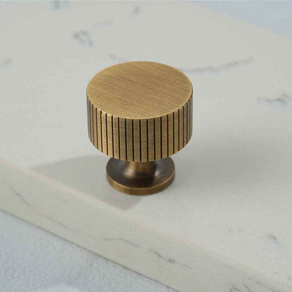 Antique Brass Drawer Knobs Vintage Cabinet Pulls for Furniture Cupboards - FocusHardware