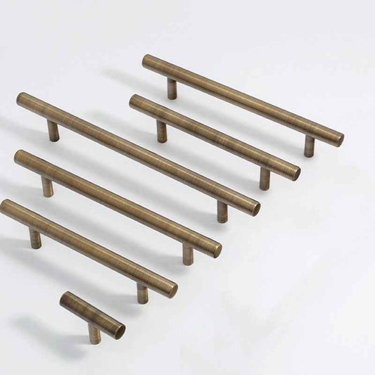 Antique Brass Cabinet Handles - Vintage Dresser Pulls for Kitchen Cupboard Doors - FocusHardware
