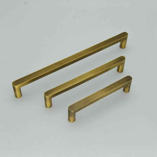 Antique Brass Cabinet Pulls Vintage Kitchen Cabinet Knobs Handles for Cupboards and Drawers - FocusHardware