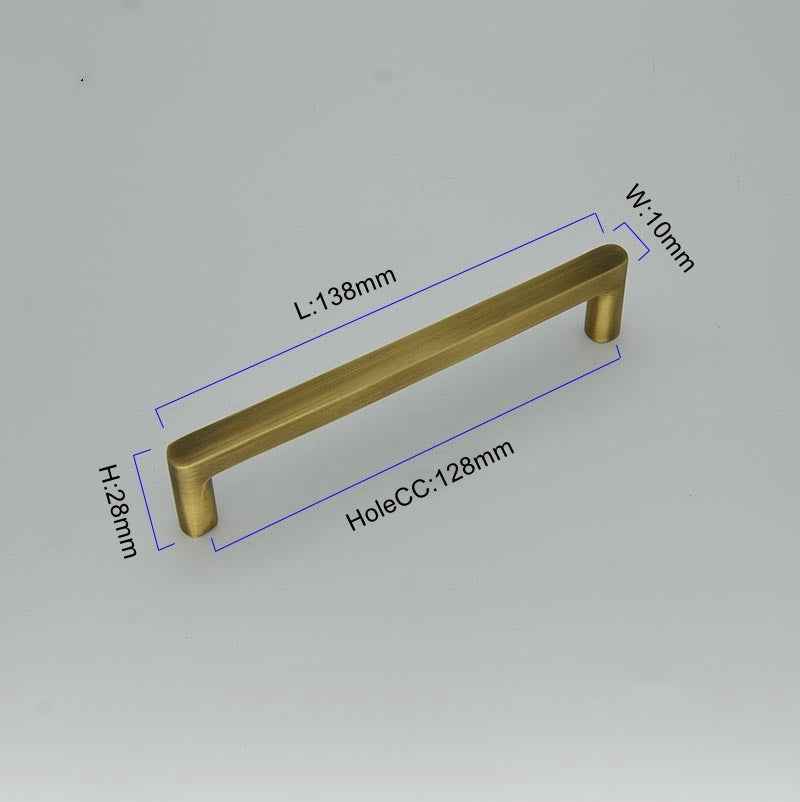 Antique Brass Cabinet Pulls Vintage Kitchen Cabinet Knobs Handles for Cupboards and Drawers - FocusHardware