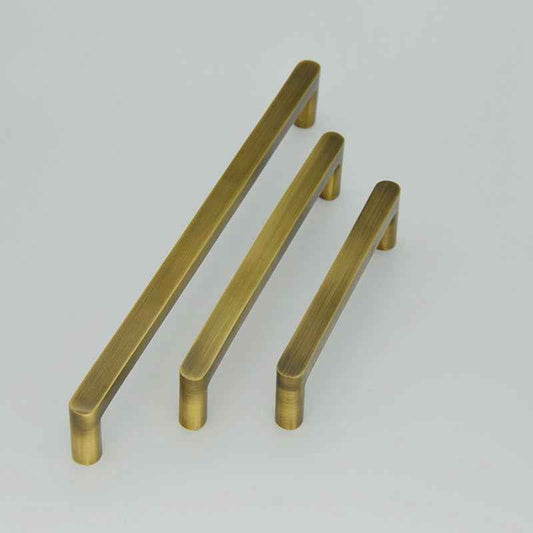 Antique Brass Cabinet Pulls Vintage Kitchen Cabinet Knobs Handles for Cupboards and Drawers - FocusHardware