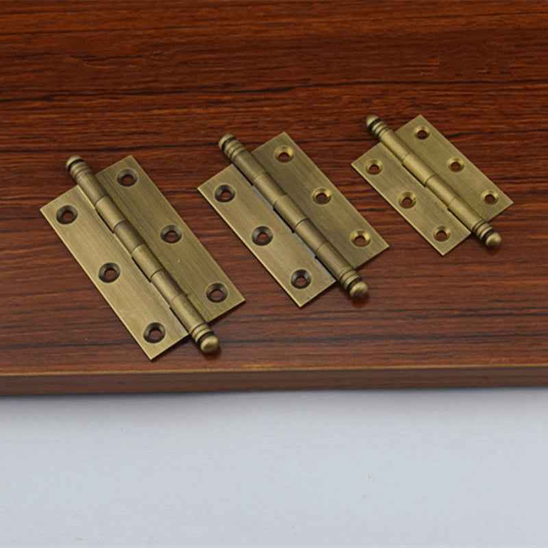 Decorative Antique Brass Hinges for Kitchen Cabinets, Cupboards, and Drawers - 2"/2.5"/3" Sizes - FocusHardware