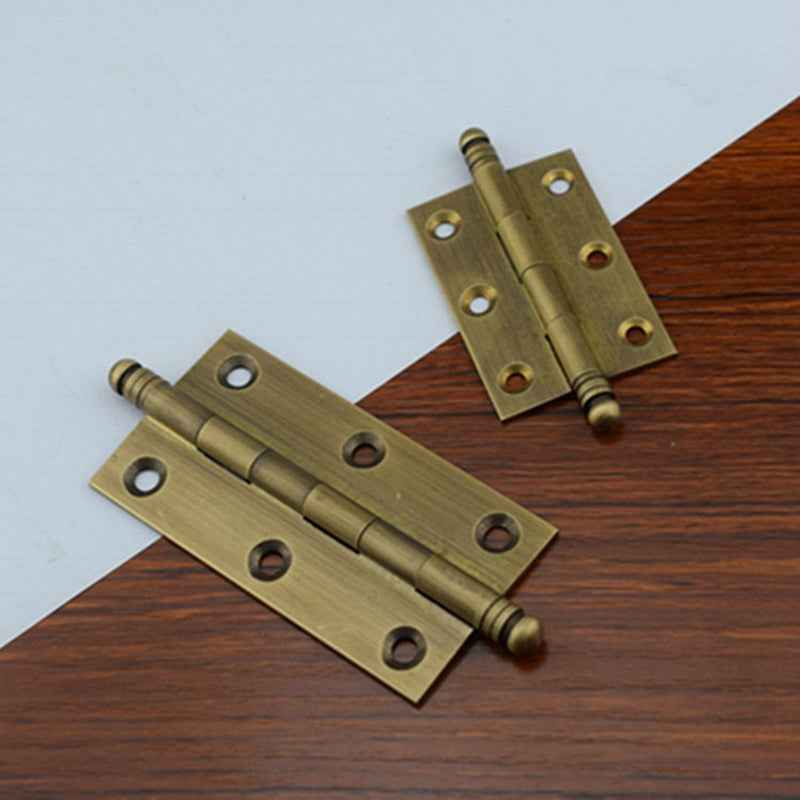 Decorative Antique Brass Hinges for Kitchen Cabinets, Cupboards, and Drawers - 2"/2.5"/3" Sizes - FocusHardware