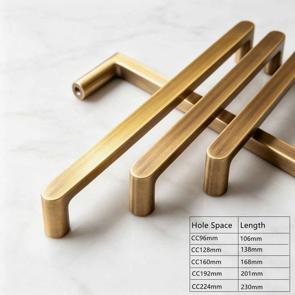 Antique Brass Kitchen Cabinet Handles Vintage Drawer Pulls for Cupboards and Wardrobe