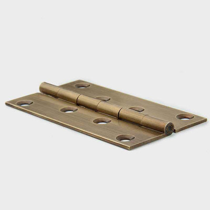 Antique Brass Hinges for Cabinet Doors and Wooden Boxes - Small Folding Butt Hinges - FocusHardware
