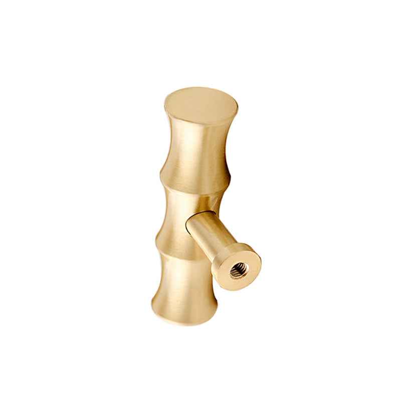 Bamboo Brass Cabinet Knobs for Stylish Kitchen Drawer and Closet Door Pulls in Gold - FocusHardware