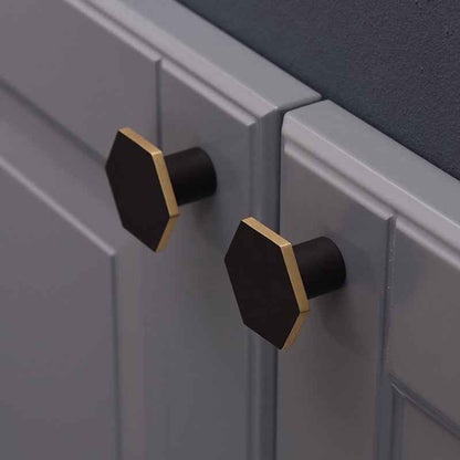 Modern Black Brass Cabinet Knobs and Pulls for Kitchen, Drawer, and Dresser Furniture - FocusHardware