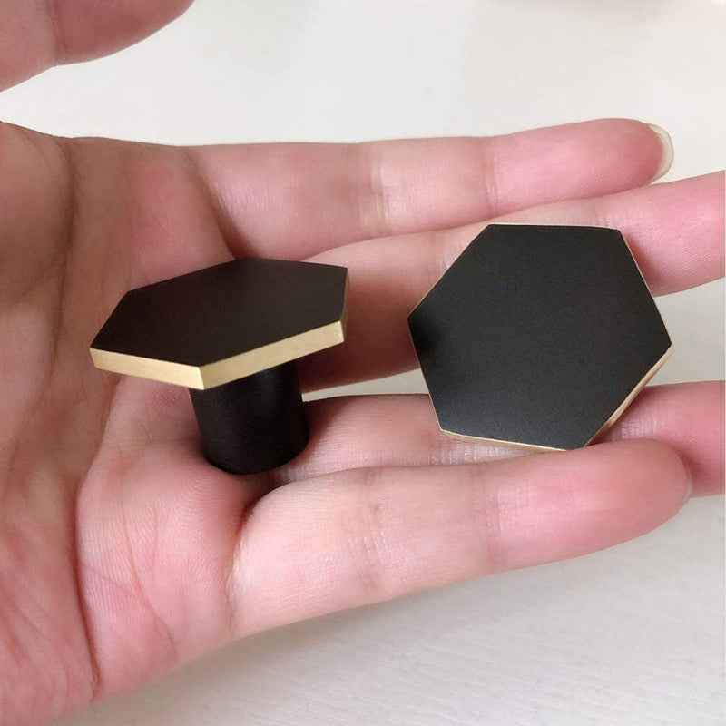 Modern Black Brass Cabinet Knobs and Pulls for Kitchen, Drawer, and Dresser Furniture - FocusHardware