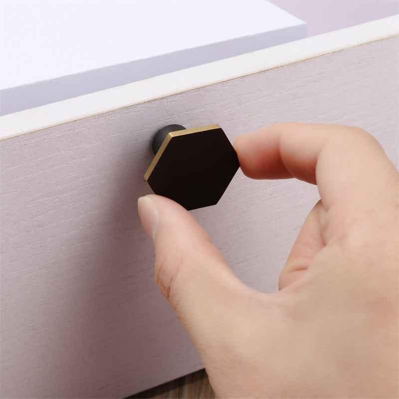 Modern Black Brass Cabinet Knobs and Pulls for Kitchen, Drawer, and Dresser Furniture - FocusHardware