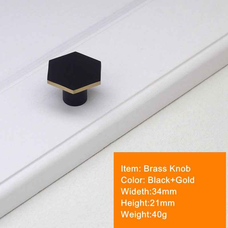 Modern Black Brass Cabinet Knobs and Pulls for Kitchen, Drawer, and Dresser Furniture - FocusHardware