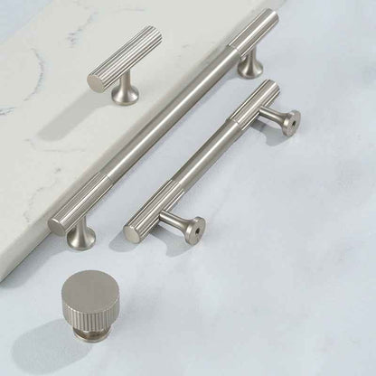 Brushed Nickel Cabinet Handles and Pulls - Brass Drawer Dresser Furniture Pulls - FocusHardware