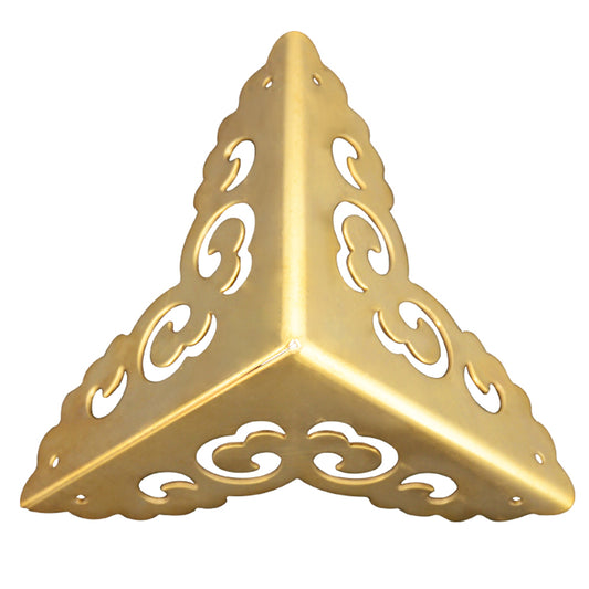 Decorative Brass Corner Protectors For Wooden Case Corner Desk Edge Covers Gold Corner Brackets