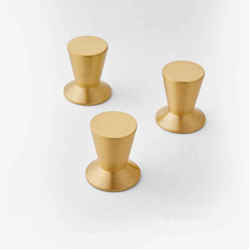 Solid Brass Kitchen Cabinet Knobs - Gold Brass Cupboard Knobs and Pulls for Drawers and Dresser Handles - FocusHardware