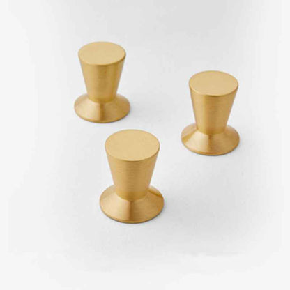 Solid Brass Kitchen Cabinet Knobs - Gold Brass Cupboard Knobs and Pulls for Drawers and Dresser Handles - FocusHardware