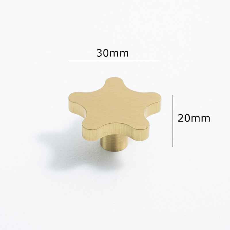 Creative Kitchen Cabinet Knobs - Nordic Brass Decor Drawer Pulls for Dressers and Furniture - FocusHardware