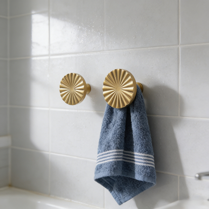Solid Brass Porch Wall Hook Decorative Coat Hat Plant Hook Hanger Gold Towel Key Metal Hook