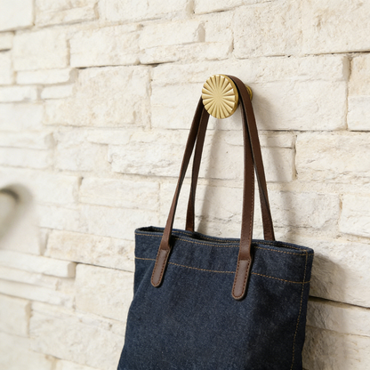 Solid Brass Porch Wall Hook Decorative Coat Hat Plant Hook Hanger Gold Towel Key Metal Hook