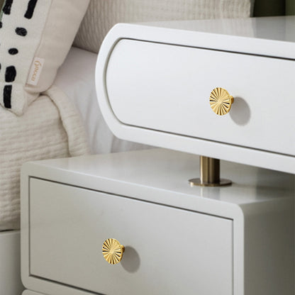 Brushed Brass Cabinet Knobs for Kitchen Cupboards - Premium Drawer Dresser Pulls Gold