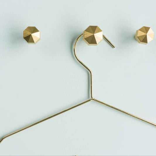 Solid Brass Wall Hook Heavy Duty Coat Hat Plant Hanger Gold Key Towel Metal Hook - FocusHardware