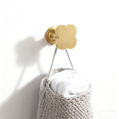 Solid Brass Wall Mounted Hooks Metal Coat Hat Hanger Gold Key Towel Hooks Heavy Duty