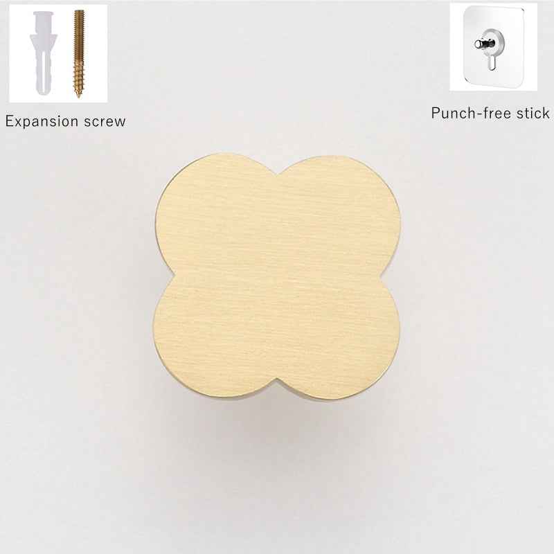 Solid Brass Wall Mounted Hooks Metal Coat Hat Hanger Gold Key Towel Hooks Heavy Duty