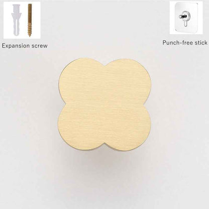 Solid Brass Wall Mounted Hooks Metal Coat Hat Hanger Gold Key Towel Hooks Heavy Duty