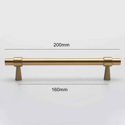 Solid Brass Cabinet Handles - Timeless Gold Drawer Dresser Pulls for Kitchen Cabinets and Furniture - FocusHardware