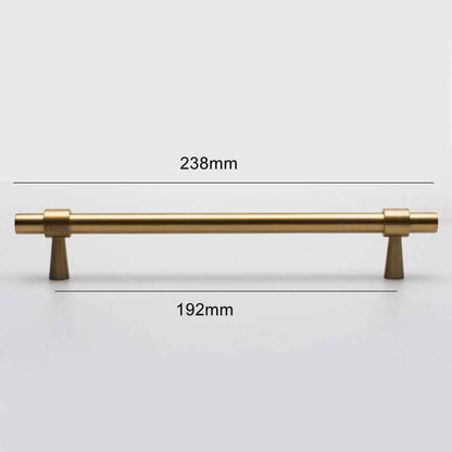 Solid Brass Cabinet Handles - Timeless Gold Drawer Dresser Pulls for Kitchen Cabinets and Furniture - FocusHardware