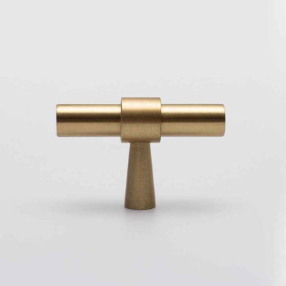 Satin Brass Drawer Pulls - Modern Kitchen Cabinet Knobs Handles for Dressers and Wardrobes