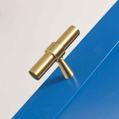 Satin Brass Drawer Pulls - Modern Kitchen Cabinet Knobs Handles for Dressers and Wardrobes
