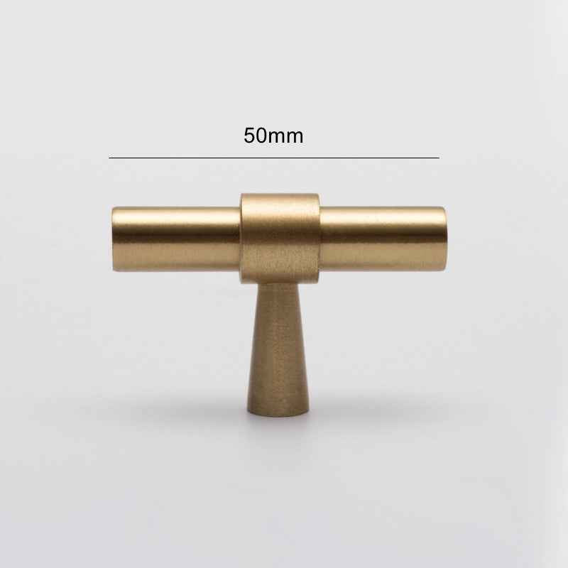 Satin Brass Drawer Pulls - Modern Kitchen Cabinet Knobs Handles for Dressers and Wardrobes