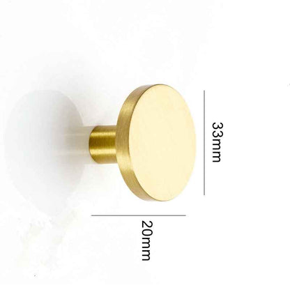 Brass Coat Hooks for Decorative Wall and Door Hanging | Rustproof Gold Hanger for Kitchen, Bathroom, Clothes, and Hats - FocusHardware