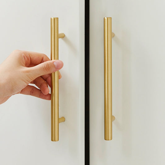 Brushed Brass Cabinet Handles for Kitchen Furniture and Cupboard Doors - Gold Drawer Pulls Modern