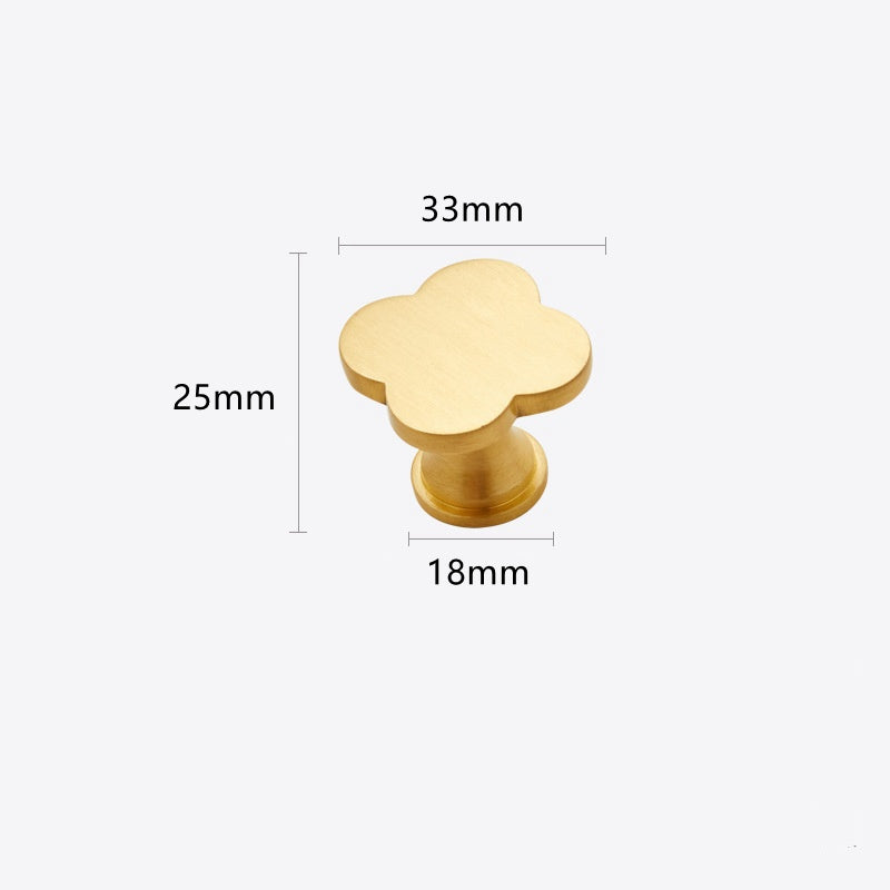 Satin Brass Cabinet Knobs Handles for Dresser, Drawer, and Wardrobe - Gold Kitchen Pulls