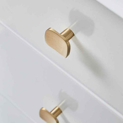 Minimalist Brass Dresser Knobs – Solid Gold Cabinet Pulls for Furniture Drawers and Closet Doors - FocusHardware
