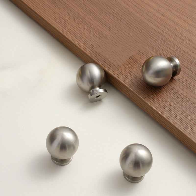 Brushed Nickel Brass Cabinet Drawer Knobs for Kitchen Cupboard Pulls Modern