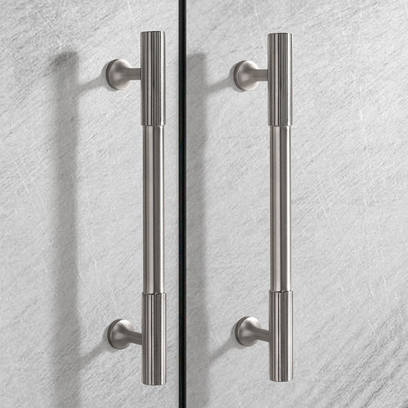 Brushed Nickel Kitchen Cabinet Knobs & Handles - Modern Cupboard Drawer Pulls