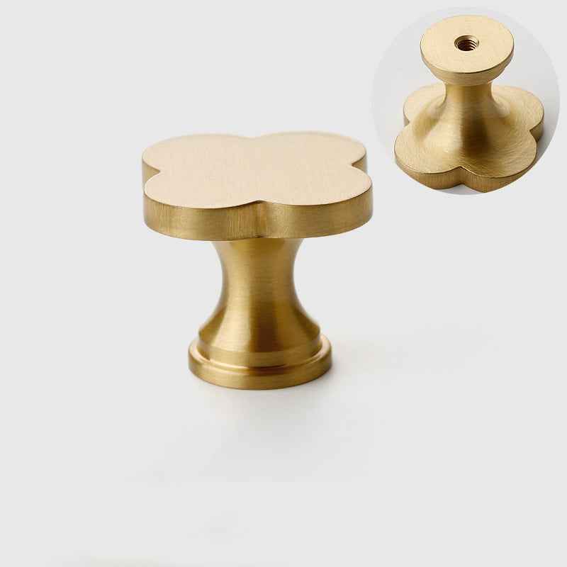 Brass Drawer Knobs for Kitchen Cabinets - Decorative Drawer Dresser Pulls and Door Handles - FocusHardware