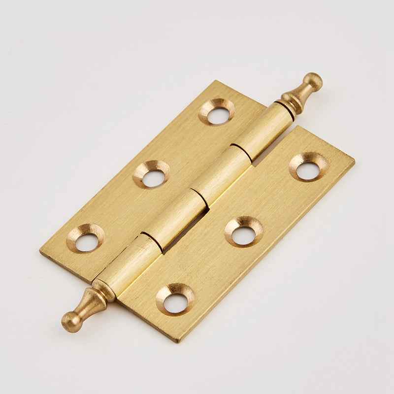 Decorative Brass Hinges Small for Wooden Boxes - 2"/2.5"/3" Size Options - FocusHardware