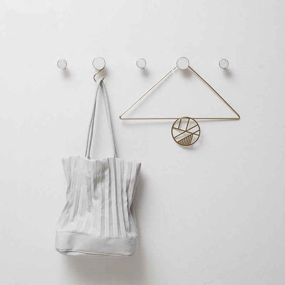 Nordic Marble Metal Hook for Coats, Hats, and Purses - Decorative Wall Mounted Brass Hanger - FocusHardware