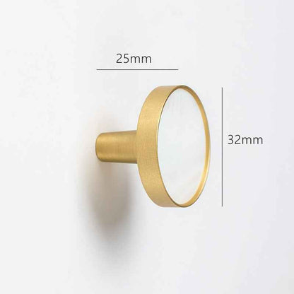 Nordic Marble Metal Hook for Coats, Hats, and Purses - Decorative Wall Mounted Brass Hanger - FocusHardware