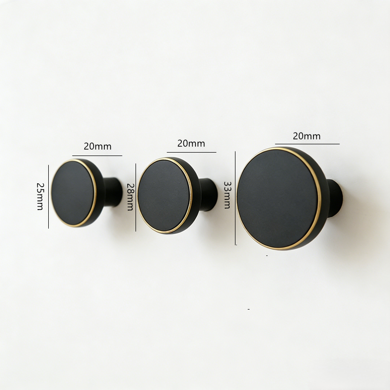 Black Brass Coat Hooks Wall Mounted | Metal Hanger for Kitchen, Bathroom, Clothes, and Hats Heavy Duty