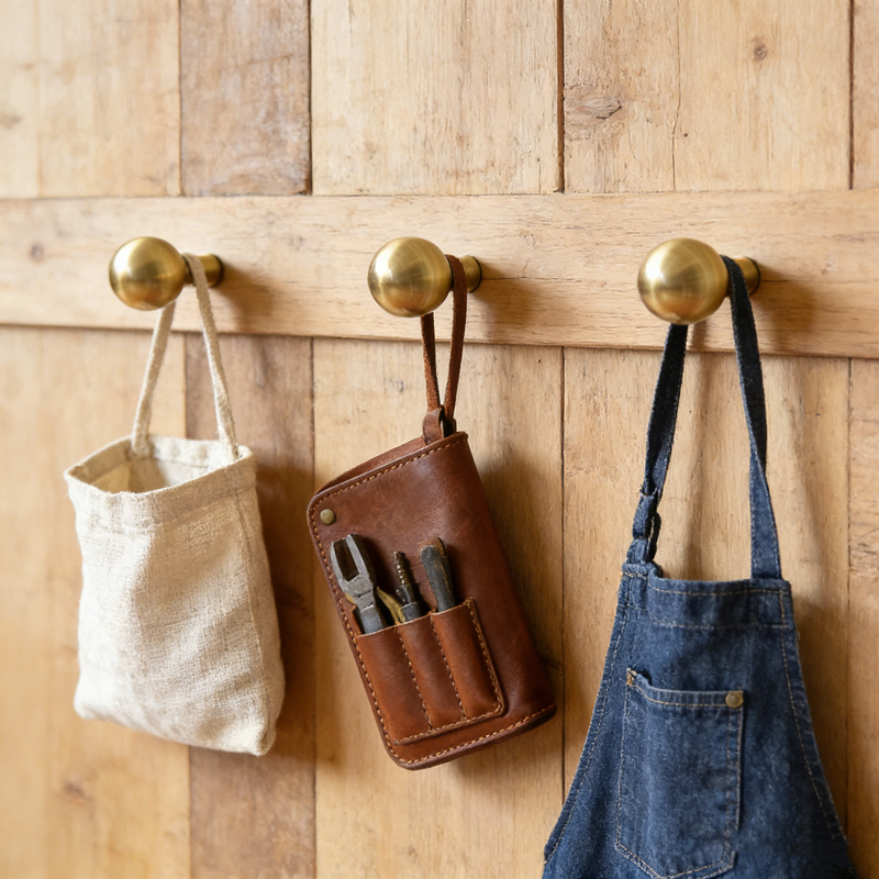 Modern Brass Wall Mounted Hook Coat Hat Plant Hanger Gold Key Towel Metal Hooks Heavy Duty