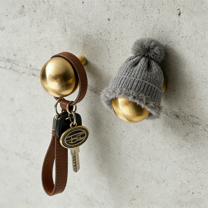 Modern Brass Wall Mounted Hook Coat Hat Plant Hanger Gold Key Towel Metal Hooks Heavy Duty