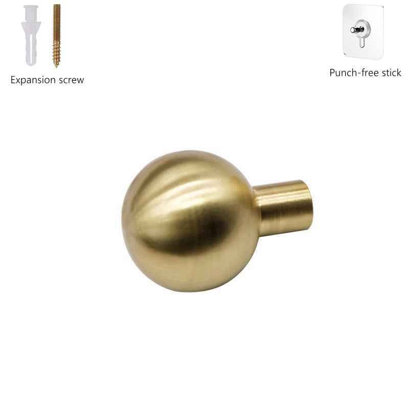 Modern Brass Wall Mounted Hook Coat Hat Plant Hanger Gold Key Towel Metal Hooks Heavy Duty