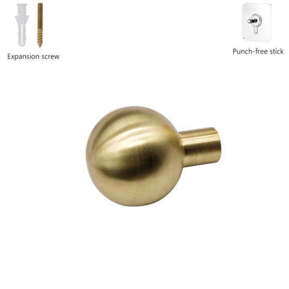 Modern Brass Wall Mounted Hook Coat Hat Plant Hanger Gold Key Towel Metal Hooks Heavy Duty