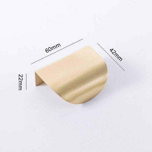 Brushed Brass Drawer Pulls for Cabinets, Dressers, and Wardrobes - Stylish Gold Handles - FocusHardware
